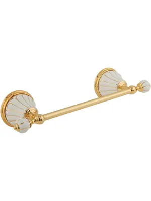 Migliore Полотенцедержатель 30 см керамика белая, золото ML.OLV-60.641.BO.DO