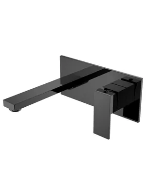 Смеситель Boheme 475-SGM для раковины, встраиваемый, однозахватный, графит глянц