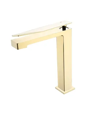 Смеситель Boheme 142-GG.2 для раковины, на 1 отверстие, однозахватный, золото