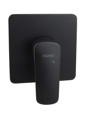 Смеситель для душа Aquatek AQ1066MB встраиваемый, однозахватный, цвет: черный матовый