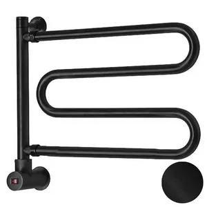 Полотенцесушитель электрический Margaroli Vento 510(485х600),поворотный,скрыт.подключ.,бронза,510OBB