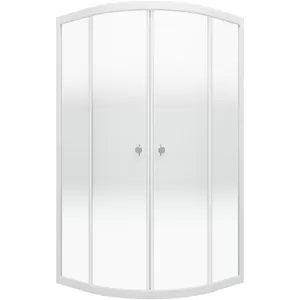 Душевой уголок Triton (90х90) без поддона, стекло 4 мм градиент/профиль белый DK217_1