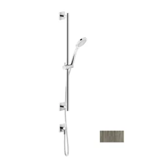 Душевой гарнитур Gessi 59242.149 стойка 800 мм, шланговое подключение, лейка, шланг, никель