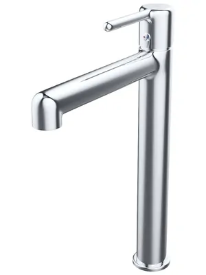 Смеситель для умывальника Iddis AIGSB01i01 высокий излив 241 мм., однозахватный, хром