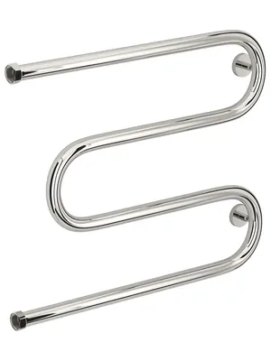 СУНЕРЖА + Полотенцесушитель 500х650 нерж.сталь, нак. гайка 1"