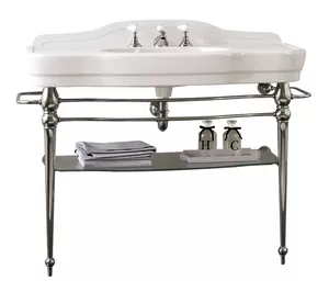 Раковина с консолью Devon&Devon (1100х575х850) DEBI3FCRTR, цвет хром