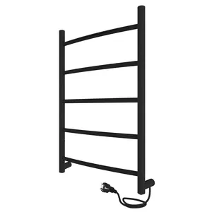 Полотенцесушитель Indigo б/п (electro) 600х400 (скр.монтаж,унив.подкл) черный муар LCAE60-40BRR