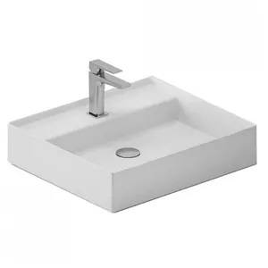 Раковина накладная ArtCeram 550х480х115 без перелива, отв. под смес., белый SCL007 01 00