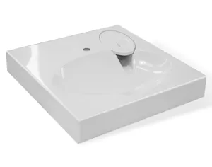 Раковина Estet 600х600 на стиральную машину, литьевой мрамор ФР-00001624