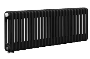 Радиатор стальной трехтрубчатый RIFAR 3018 - 25 секций, нижнее подкл. с терм.клапаном,антрацит