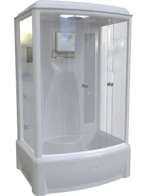 Душевой уголок Радомир (1400х900х2100) стекло матовое/профиль белый, высокий поддон