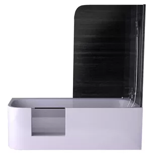 Ванна пристенная с душевым ограждением Knief GO! (1800x800x600) с дверью, акриловая, левая 0100-043