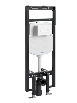 Инсталляция для унитаза WasserKRAFT с клавишей смыва, белый матовый 58tlt.010.me.wm02