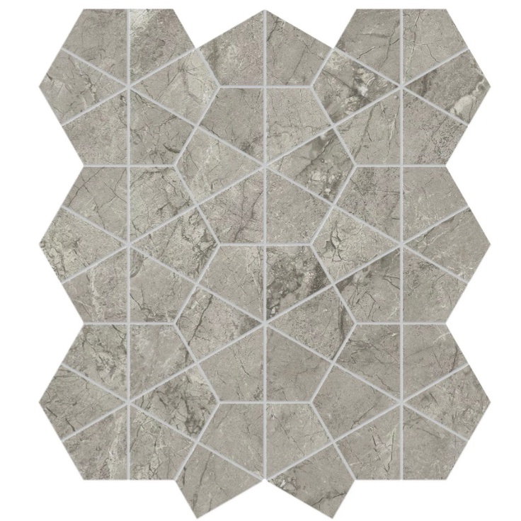 Atlas Concorde Marvel Meraviglia AJQ0 Silver Majestic Hexagon Lapp 40,3x46,6 полуполированная