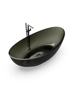 Ванна отдельностоящая Knief Oval Shape (1800х927х565) из полимерного материала, цвет: 20 Galaxy Black, 0700-050-20