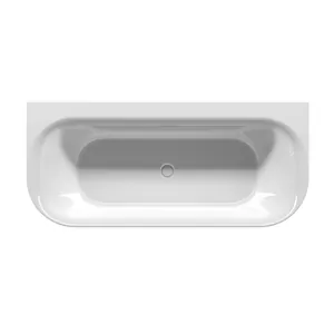 Ванна акриловая RIHO B2W 180x80 GLOSSY FALL без гидромассажа, через перелив, овальная