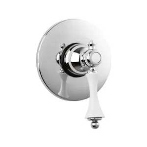 Смеситель CEZARES -DIM-01-Bi для душа, встраиваемый, хром/ручка белая