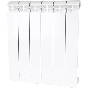 Радиатор STOUT 500 6 секций, алюминиевый, боковое подключение, белый SRA-2310-050006