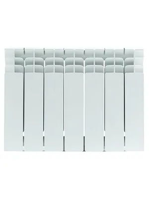 Радиатор STOUT 350 7 секций, биметаллический, боковое подключение, белый SRB-3310-035007