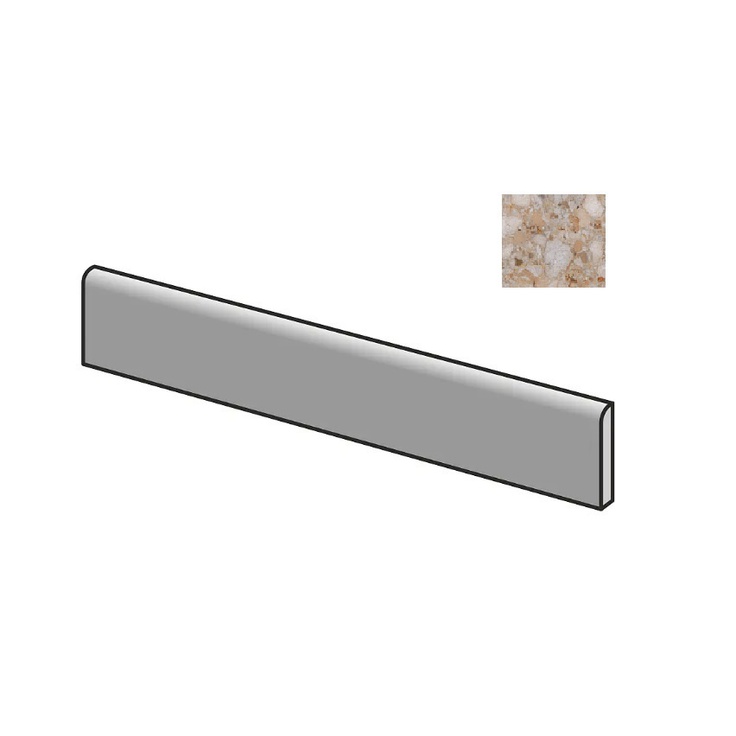 Sant Agostino Venistone CSABVEGK89 Battiscopa 89 Gold Kry 7,3x89 глянцевая