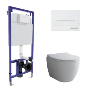 Комплект инсталляции BERGES (рама NOVUM, кнопка L1, унитаз OKUS, сиденье Toma Slim SO 043263