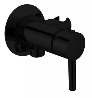 Смеситель CEZARES CZR-DA1-NOP для душа и гиг.душа, со штуцером и держателем, черный матовый
