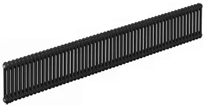 Радиатор стальной двухтрубчатый RIFAR 2018 - 56 секций, нижнее подкл. с терм.клапном, антрацит