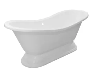 Ванна отдельностоящая Estet (1800х740) на подиуме, из искусственного камня ФР-00001046