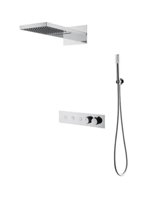 Душевая система Boheme 131-CR встраиваемая, термостат, верхний/ручной душ, хром