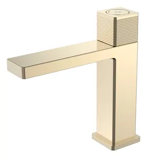 Смеситель Boheme Quad 159-G для раковины, автоматический, однозахватный, золото