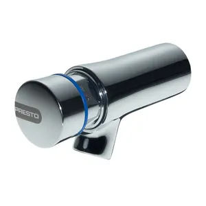 Смеситель для раковины Presto антивандальн,настенный,порционно-нажимной, излив 65мм, хром 66000