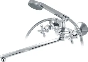 Смеситель для ванны VARION Armaturen 7014 22 2 шаров. перекл., керам. кр., плоский излив 330мм