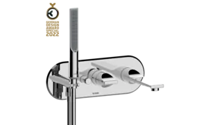 Смеситель для ванны/душа Bossini Z00555.030 встраиваемый, короткий излив, внеш.часть, хром