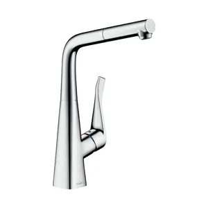 Смеситель Hansgrohe для кухни 320 мм, вытяжной излив, хром 73812000