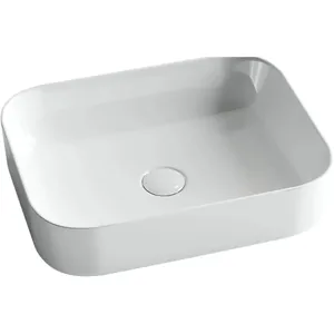 Раковина накладная Ceramicanova 500х390х130 без перелива и отв. под смеситель, белый CN6011
