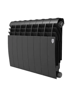 Радиатор биметаллический 10 секций ROYAL THERMO B ВШГ:430х820х87 1340 Вт черный RTBB335010