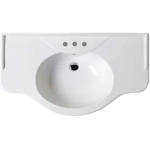 Раковина керамическая Cezares JUNONE (110x61) на 3 отверстия Bianco GIU200110/ALZAT