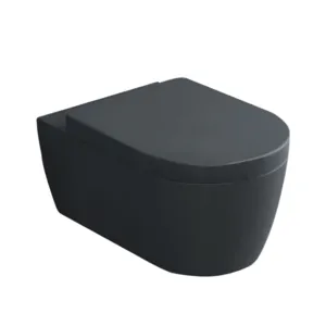 Унитаз подвесной Cielo Smile SMVSNWKBA 350х530х270 безободковый, цвет: basalto