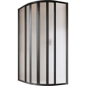 Душевой уголок RAVAK SKKP6-90 (895х895х1950) раздвижные двери, стекло, черный+Grape