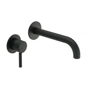 Смеситель для раковины Migliore Black 31549 встраиваемый, днозахватный, д/к, черный мат