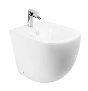 Биде напольное BelBagno -R 575x360x405 перелив, отверстие под смеситель, цвет: белый BB2141B