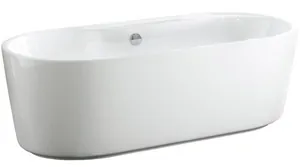 Ванна акриловая BelBagno BB14-K (1780х840х590) свободностоящая, овальная