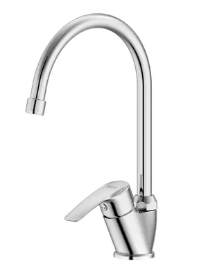 Смеситель Iddis для кухни SB00i05 однозахватный, высокий, поворотный излив 196мм, хром