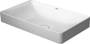 Раковина Duravit 600х345 шлифов., без площади под смеситель, без перелива 2355600000