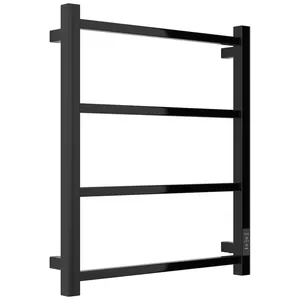 Полотенцесушитель электрический СТИЛЬЕ ФОРМАТ-26 600х500, черный, ТЭН справа, 17526-6050