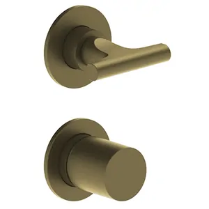 Смеситель для душа Fantini 67P6J087B встраиваемый. внеш.часть, 3 потреб., Matt British Gold