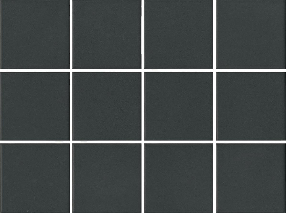 мозаика Агуста Черный Матовый Из 12 Частей 9.8X9.8 30x40