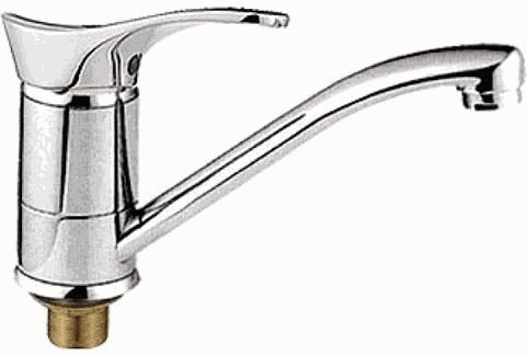 Смеситель Ledeme Н01 для кухни, однозахватный, поворотный излив, хром L4501-2