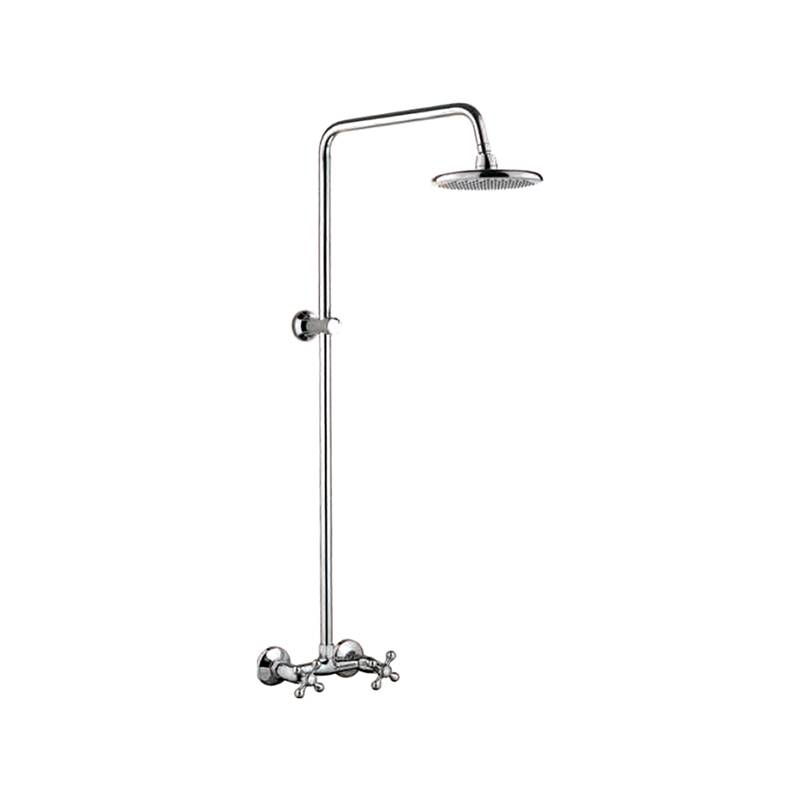 Душевая система Ledeme без излива, с тропическим душем, двухзахватный, хром L2408