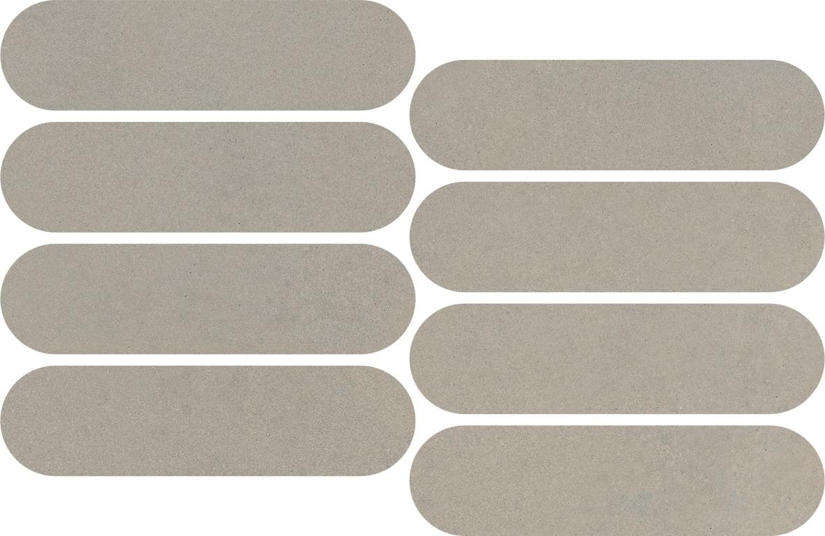 мозаика Nuances Tortora Mosaico Ovale Strideup 19.5x37